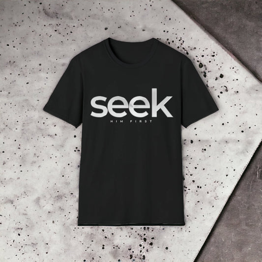 SEEK HIM FIRST TEE (WHITE LETTER EDITION) 3 COLORS